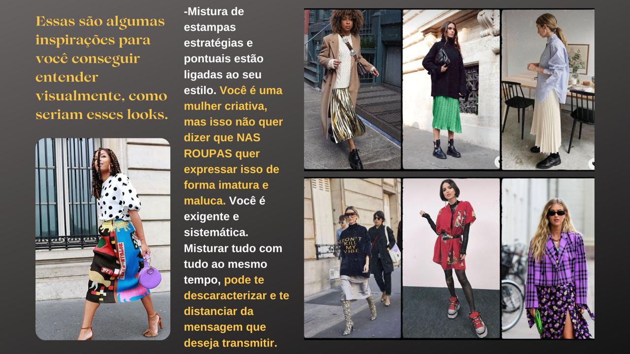 Exemplo de dossiê personalizado: Mistura de estampas